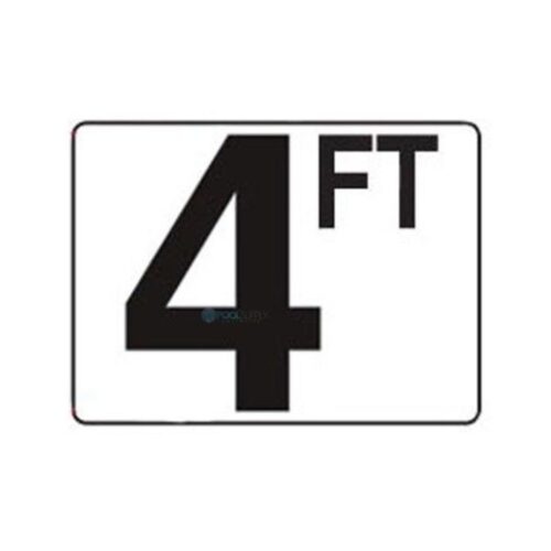 Inlays P410040 4 In. X 6 In. 4FT Depth Marker Plastic Stick-On 1