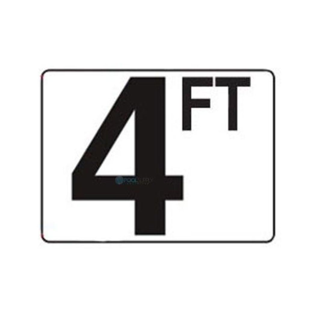 Inlays P410040 4 In. X 6 In. 4FT Depth Marker Plastic Stick-On 1