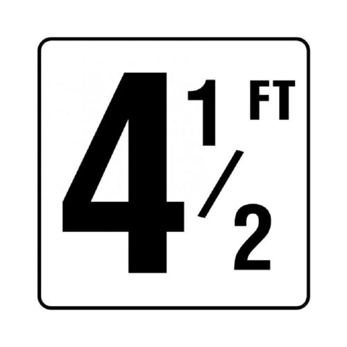 Inlays V620045 6 In. 4 1/2 FT Depth Marker Vinyl Stick-On 1