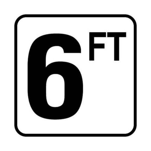 Inlays V620060 6 In. 6FT Depth Marker Vinyl Stick-On 1