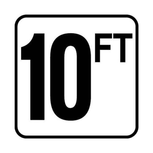 Inlays V620092 6 In. 10FT Depth Marker Vinyl Stick-On 1