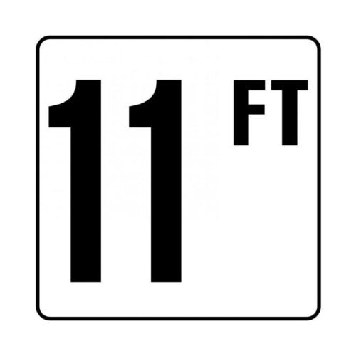 Inlays V620093 6 In. 11FT Depth Marker Vinyl Stick-On 1