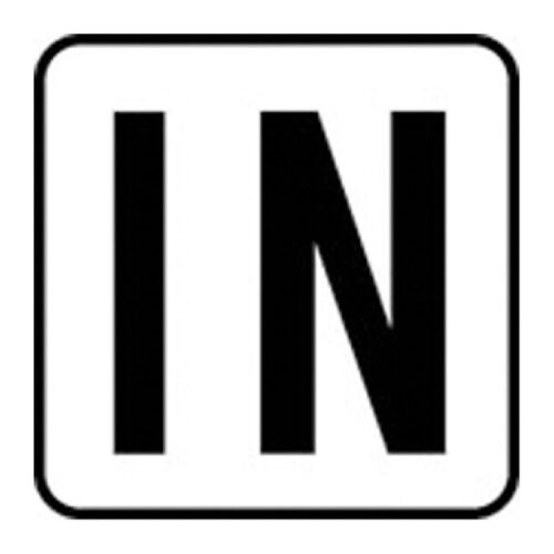 Inlays V623505 6 In. IN Letters Vinyl Stick-On 1