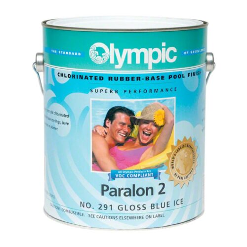 Olympic 2911 1 Gallon Paralon 2 Blue Ice Chlorinated Rubber Base Paint 1