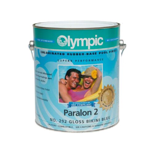 Olympic 2921 1 Gallon Paralon 2 Bikini Blue Chlorinated Rubber Base Paint 1
