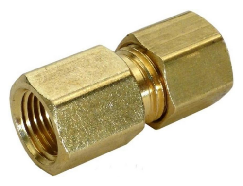 I.W. Industries 6642 .25 In. x .12 In. Female Brass Connector