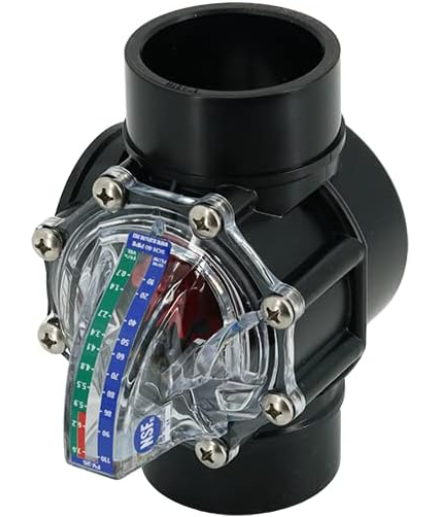 H2Flow Controls FLVFV25 2.5 In. FlowVis Flow Meter