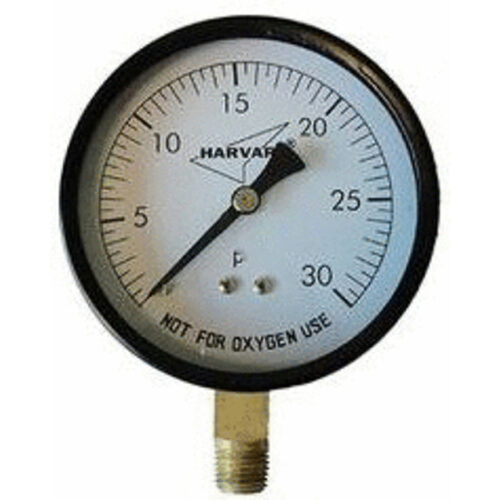 American-Granby-IPPG302-4L-Pressure-Gauge,-2-In.,-Plastic,-0-30-PSI,-with-1-4-In.-Bottom-Mount