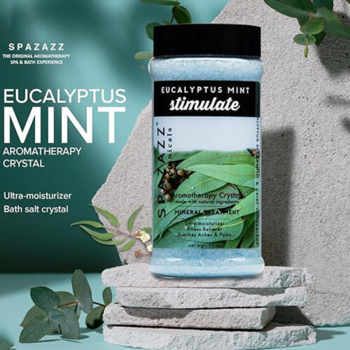 Spazazz-SPZ-101E-Botanicals-Crystal-&-Elixirs,-17-Oz,-Eucalyptus-Mint---Stimulate