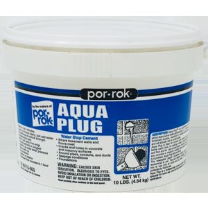 SpecChem POR-AQUAPLUG-10-PAIL Aqua Plug Hydraulic Cement Concrete Repair, 10 Lbs.