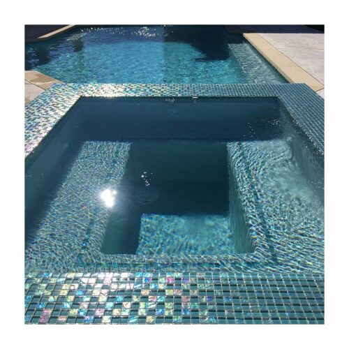 Master Tile GT82348T4 Glass Tile, 1 In. x 2 In., Turquoise, Twilight Series, Case of 11 Sheets 1