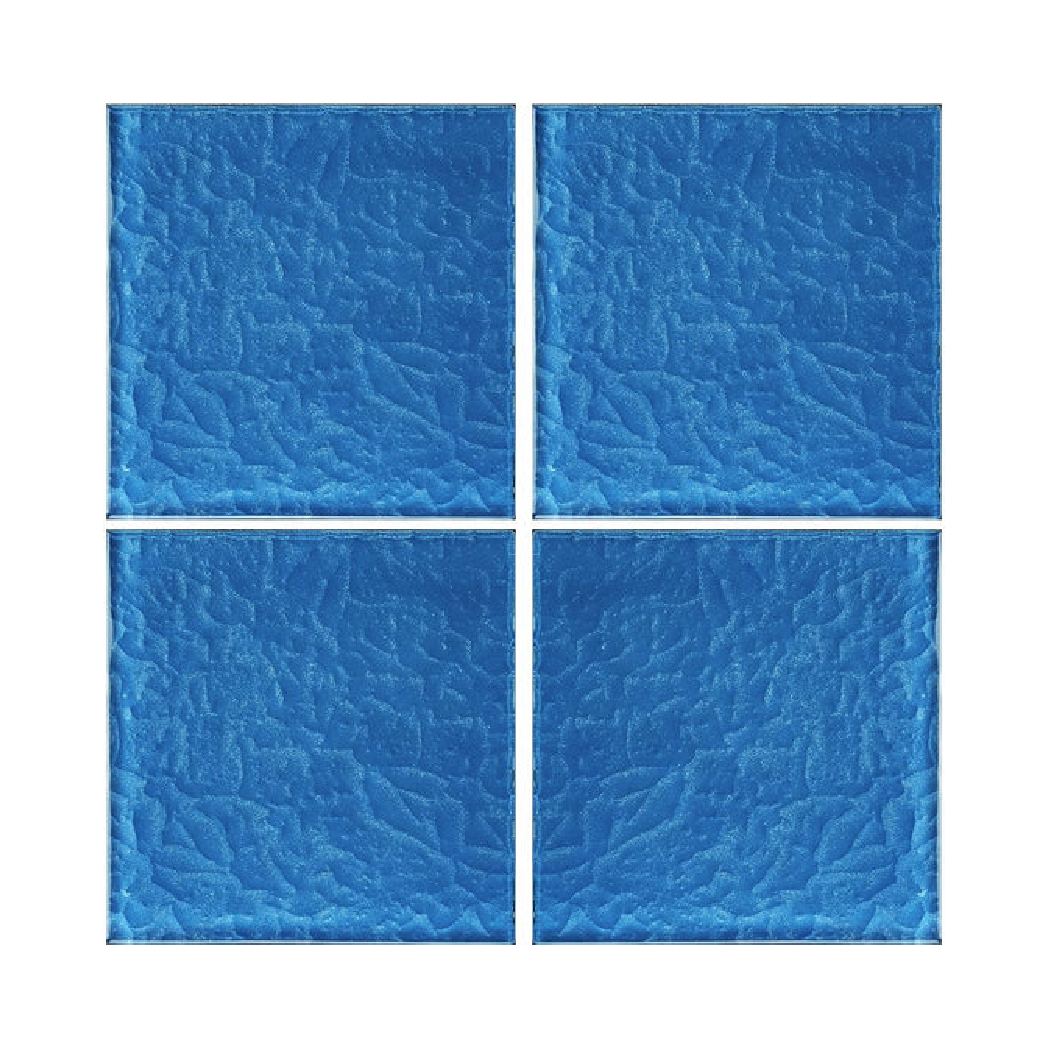 Master Tile SOLSLABLU6 Glass Tile, 6 In. x 6 In., Sole Slate Dark Blue, 44 Pieces, 11 Sq. Ft. per Carton 2