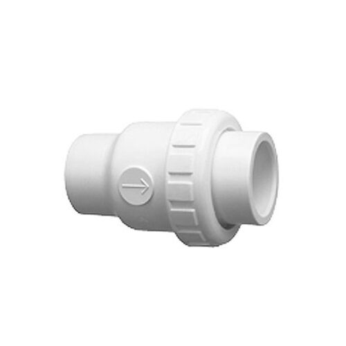 Praher 150-CV-025 Check Valve Single Union, 1-1/2 In. PVC, 1/4 Lbs. Load 1