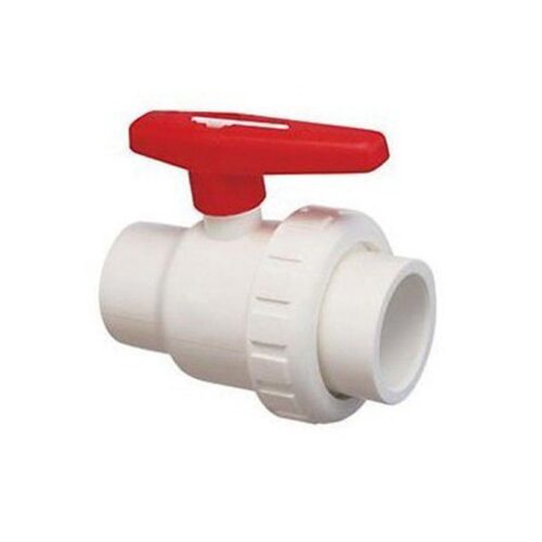 Praher 150-ES00 Econo-Seal Ball Valve, 1-1/2 In. Socket, PVC Schedule 40 1