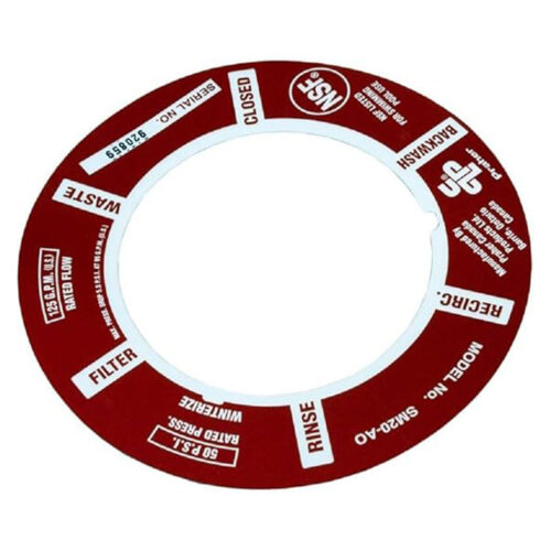 Praher-E-5-S2-Multiport-Valve-Decal,-Aluminum-Foil