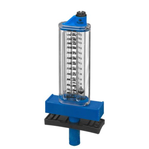 Rola-Chem 570381 Flow Meter, 125-To-500 GPM, for 4 In. Pipe, PVC, Top Mount 1