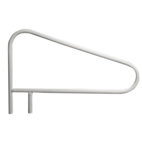 Saftron-CBRTD-352G-Return-To-Deck-Hand-Rail,-52-In.,-Cross-Braced,-Gray