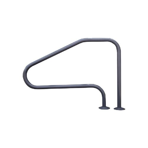 Saftron RTD-448BK Return To Deck Handrail, 48 In. x 32 In., 4-Bend, Black 1
