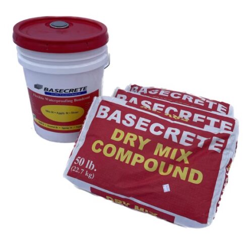 Basecrete BCW0350 Dry Mix Compound, 50 Lb., White, Pallet of 56