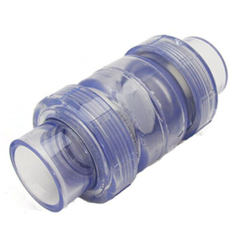 Spears-S1720C30-Swing-Check-Valve,-3-In.,-Clear,-with-Unions