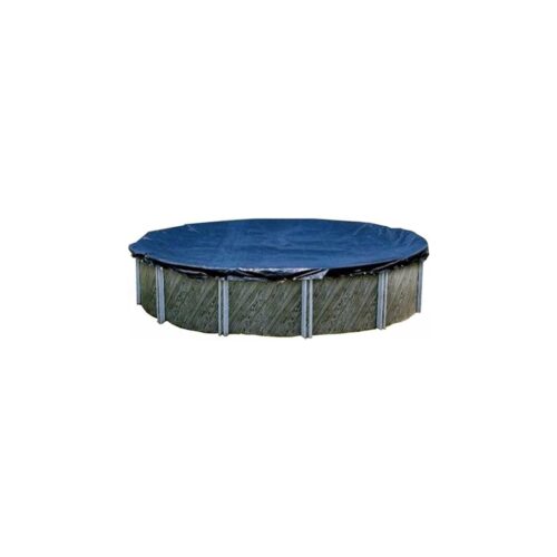 Swimline PCO831 Super Guard Above Ground Solid Winter Cover Kit, 28 Ft., Blue, Round, with 3 Ft. Overlap 1