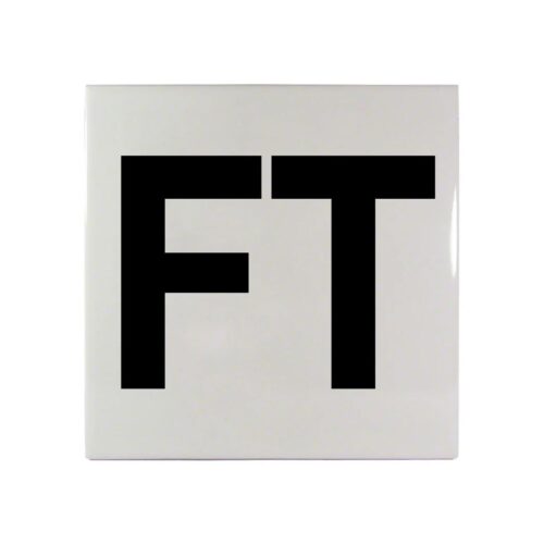 Tile Specialties C613500 Ceramic Tile Depth Marker, 6 In. x 6 In., Letters FT 1