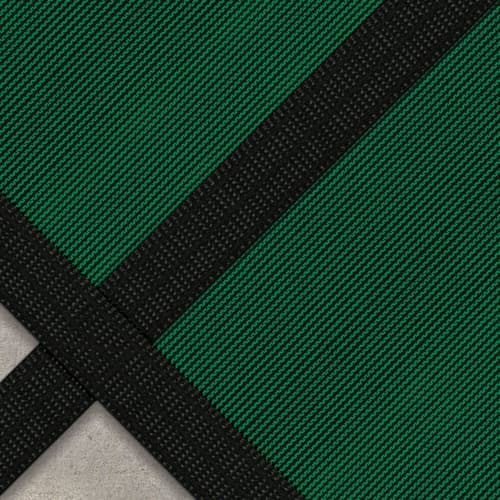 16 x 36 HPI Standard Mesh Safety Pool Cover with Center End Step, Green, 90% Opacity