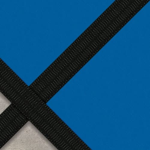 20 x 40 HPI AquaMaster Solid Safety Pool Cover with Pump and Center End Step, Blue