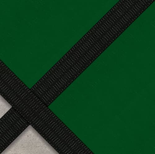 20 x 40 HPI AquaMaster Solid Safety Pool Cover with Pump and Center End Step, Green