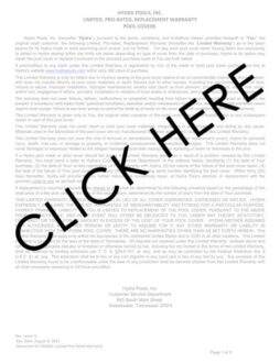 Hydra Cover Warranty