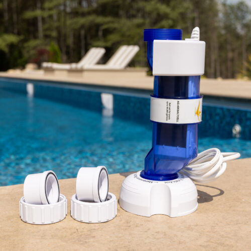 Aqua-Genie-Clear-Blue-Replacement-Cell-with-Unions-and-Cleaning-Stand