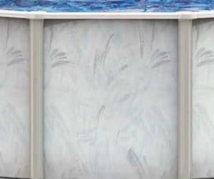 Above Ground Pool Coastal Wall Pattern Round