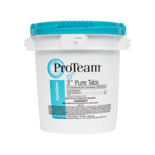 ProTeam C002419-CS74C1 3'' Pure Tabs - Chlorine Tablets, 10 Lb.