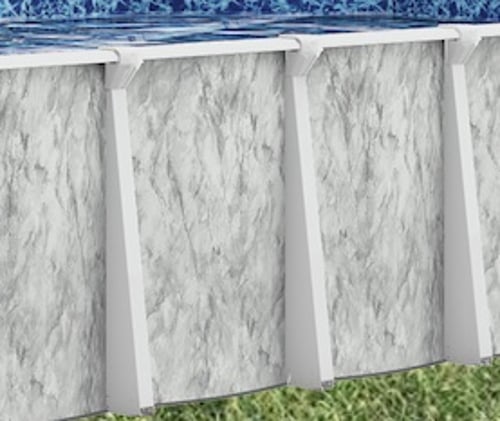 Silver Sea Oval Uprights Above Ground Pool Kit