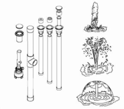 Paramount Parascope Fountain 3-In-1 Complete Assembly White