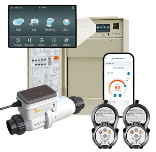 Pentair 523961 IntelliCenter i8PS Pool:Spa System with Load Center Wireless and IntelliChlor Plus40 Salt Cell