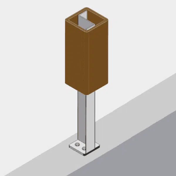 Trex Fencing Post Mount For Concrete Applications