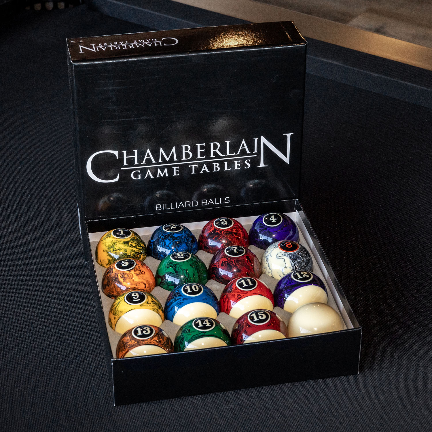 Chamberlain Marbled Billiard Set