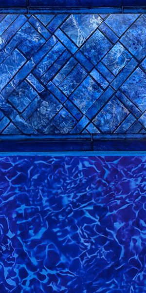 Brilliant Blue Prism Cove Inground Pool Liner