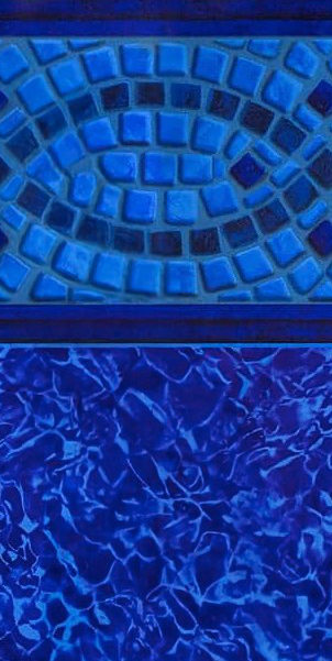 Mosaic Wave Inground Pool Liner