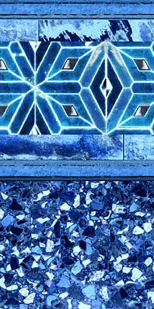 Mount Olympus with Aegean Sea Inground Pool Liner