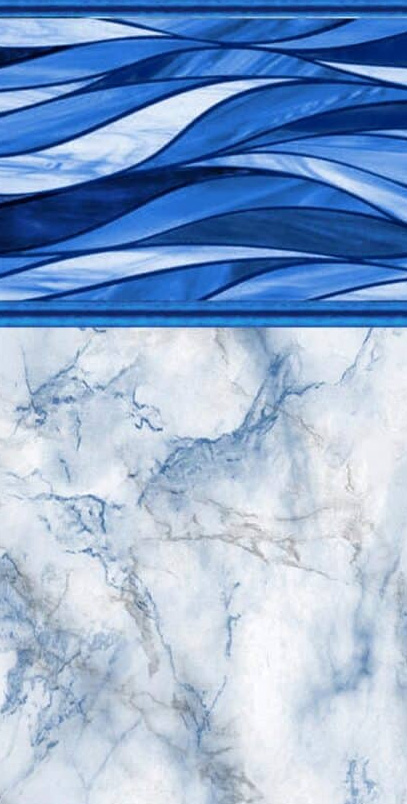 Santorini with Vintage Marble Inground Pool Liner