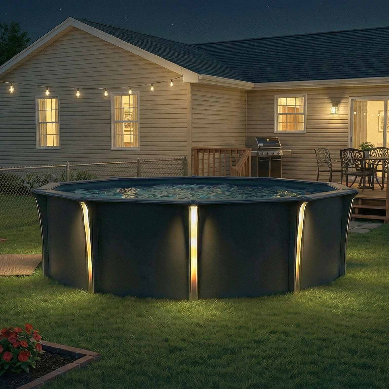33' Round 54" Deep Tennessean Above Ground Pool Kit - Image 2